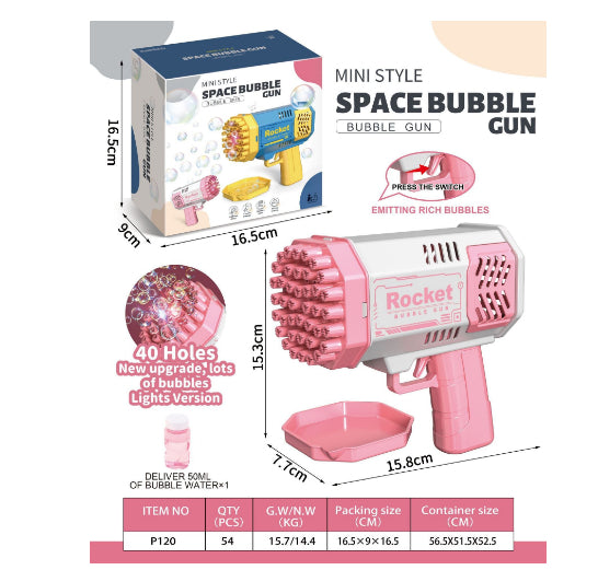 The Nebula LED Bubble Cannon